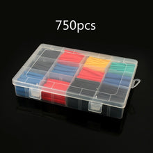 Load image into Gallery viewer, 580pcs/750pcs/500pcs Heat shrink tube kit Insulation Sleeving Polyolefin Shrinking Assorted Heat Shrink Tubing Wire Cable