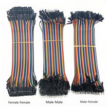 Load image into Gallery viewer, 40-120pcs Dupont Line 10CM 40Pin Male to Male + Male to Female and Female to Female Jumper Wire Dupont Cable for Arduino DIY KIT
