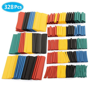 127/328/530PCS/Set Heat Shrink Tubing Electrical Wrap Wire Cable Sleeves PE 2:1 Insulated Sleeving Assorted