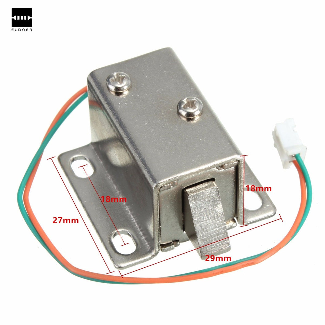 Small 27x29x18mm 12VDC Cabinet Door Drawer Electric Lock Assembly Solenoid Lock Durable in use