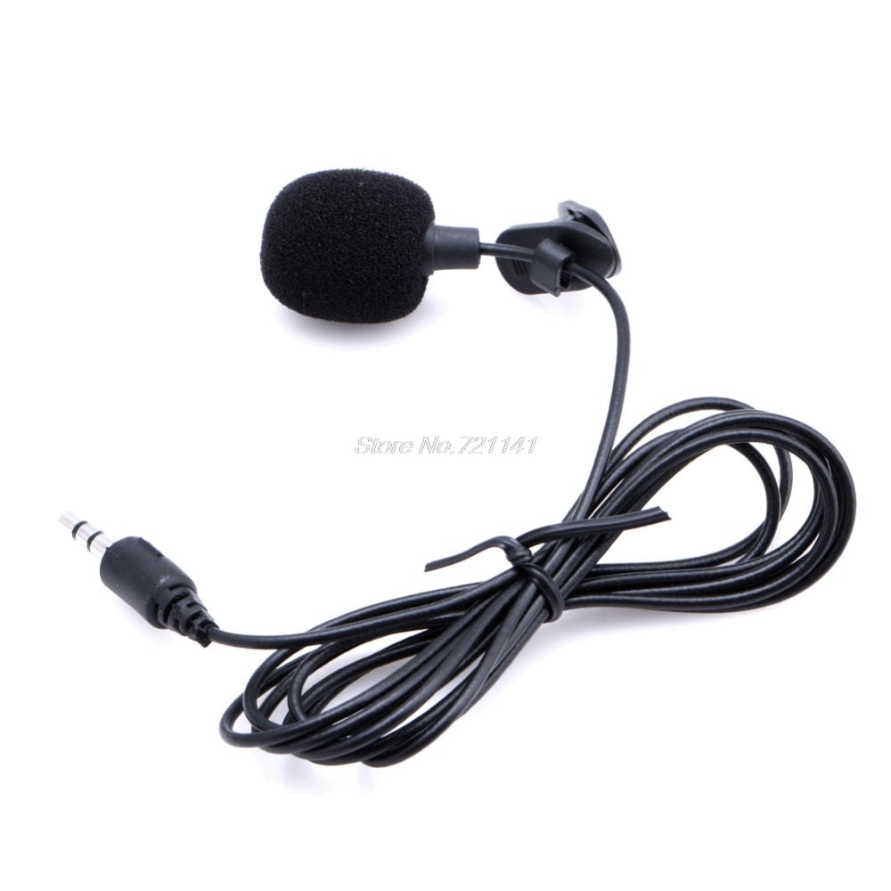 1 PC Mini Hands Free Clip On Lapel Microphone Mic For PC Notebook Laptop Skype 3.5mm Dropship